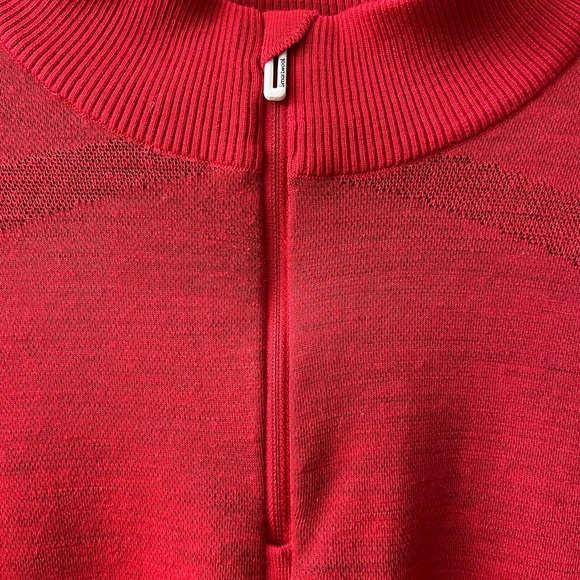 Smartwool Intraknit Thermal Merino Colorblock Quarter-Zip Base Layer Top - Picture 3 of 10